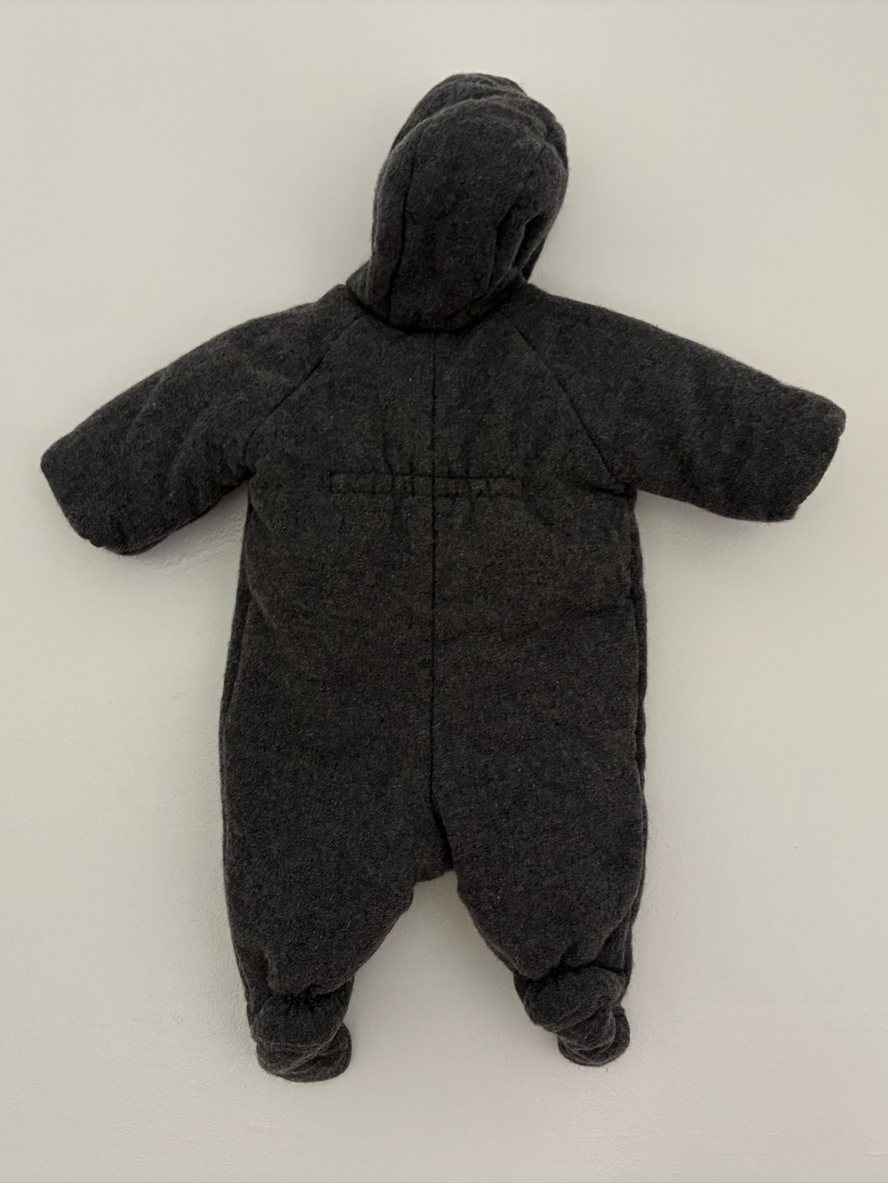 Bonpoint Wool Hooded Baby One-Piece - Picture 3 of 7